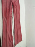 New But Age Red Checkered Panhandle Slim Polyester Pants #8042 VV-70