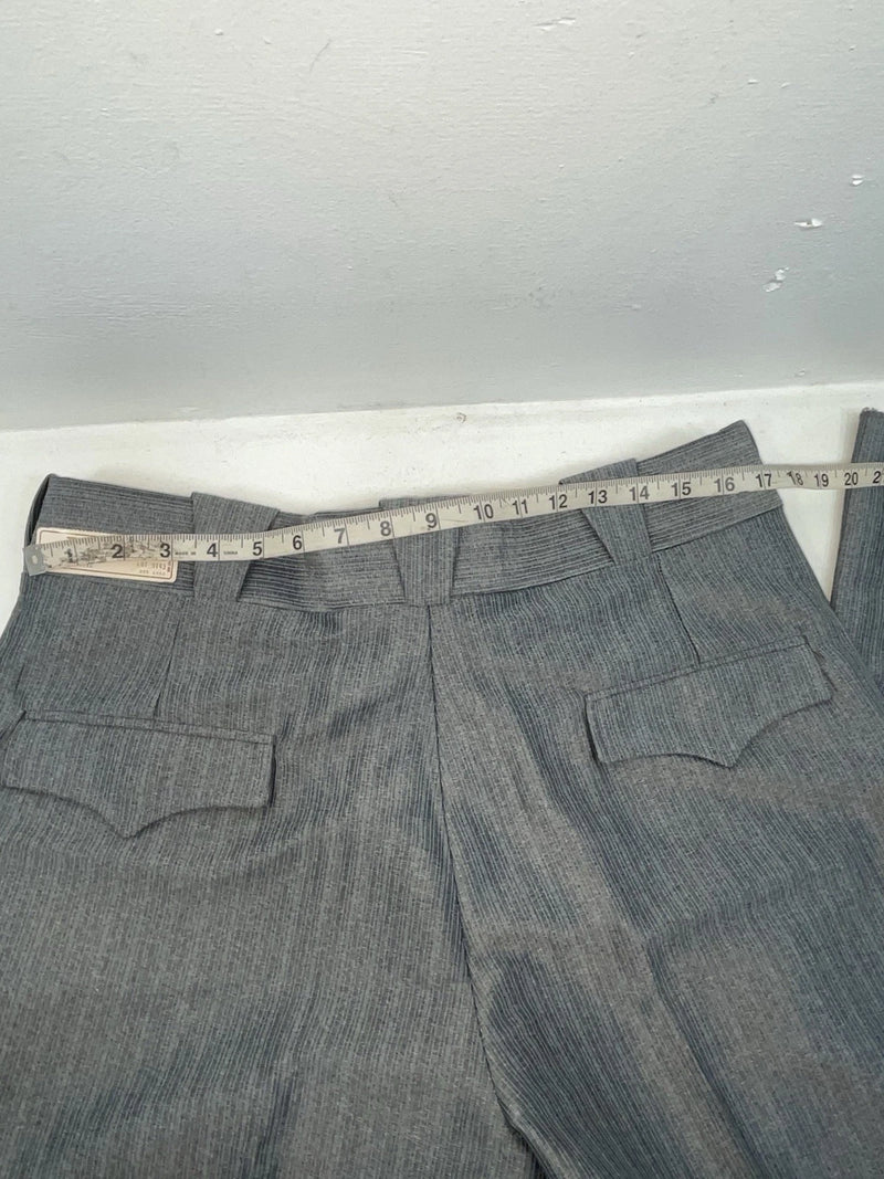 New Vintage Gray Circle S Polyester Pants #9143 OO-101