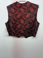 New Women’s 1849 Authentic Ranchwear Red Western Show Vest XL WW-65