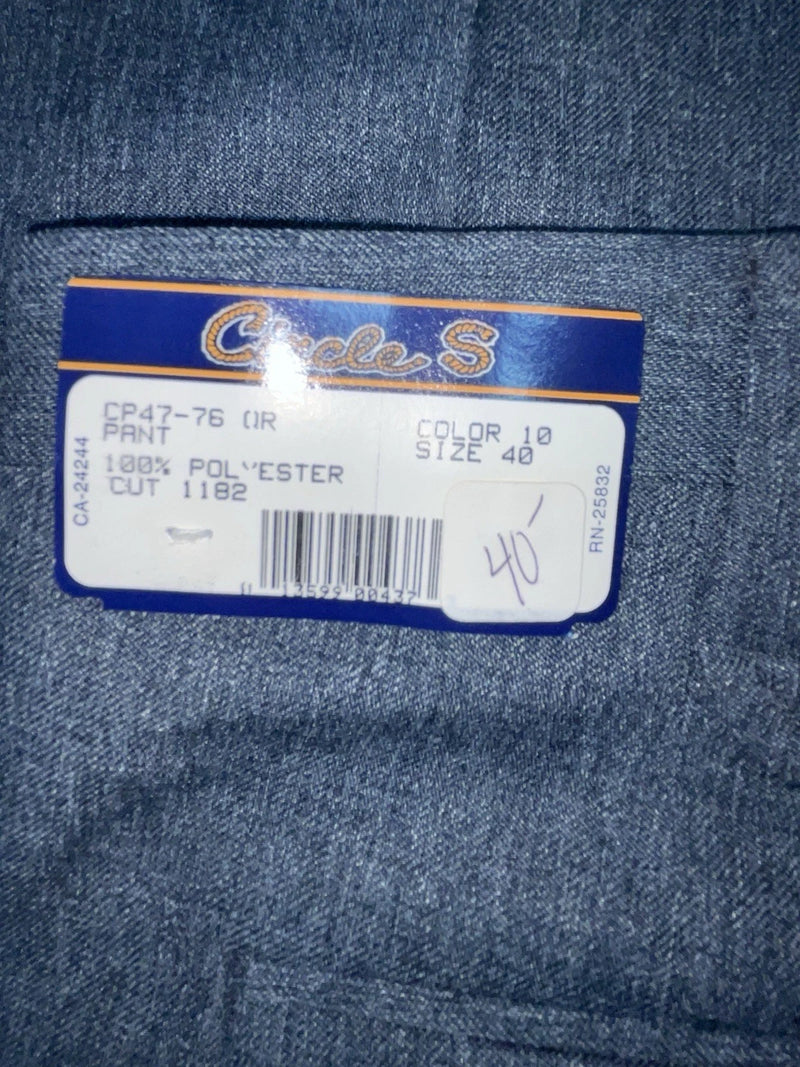 New Vintage Blue Circle S Polyester Pants #CP4776 XX-80