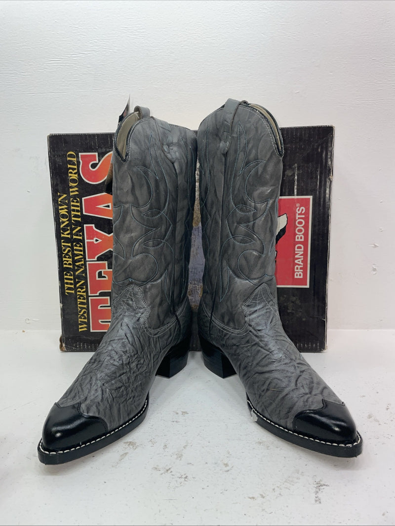 New Men’s Gray Texas Brand Cowboy Boots. 1082 11 E E. 8-50