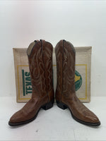 New Men’s Brown Texas Brand Cowboy Boots. 7311 10 D. 6-43