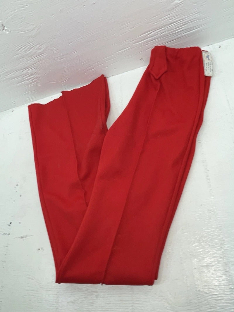 New Vintage Red Panhandle Slim Polyester Pants #1144 VV-77