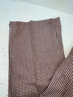 New Vintage Red And White Checkered Lee Polyester Pants #2600362 SS-74