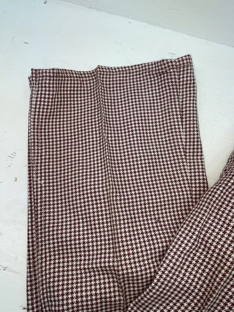 New Vintage Red And White Checkered Lee Polyester Pants #2600362 SS-74