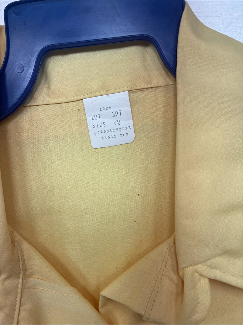 New Women’s Panhandle Slim Yellow Long Sleeve Pearl Snap Size 42 LL-10