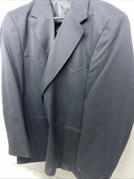 New Men’s Circle S Black Suit Jacket 52R #24244 JJ-601
