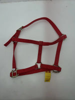 New Tex Tan Red Nylon Horse Halter Full #0723832 LLL-600