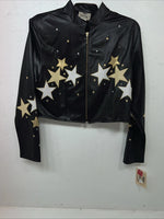 New Women Black 1849 Authentic Ranchwear long Sleeve Western show Shirt L UU-48