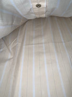 New Women’s Tan Striped ELY Plains Long Sleeve Button Up Shirt 3B-99