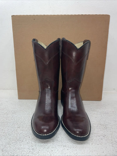 New Youth Cherry Black Texas Brand Cowboy Boots. 3008 3.5 3 1/2 D. 22-35