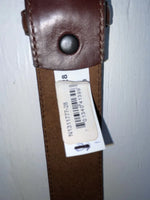New Brown Genuine Leather Nocona 28” Belt #0713544 Z-159