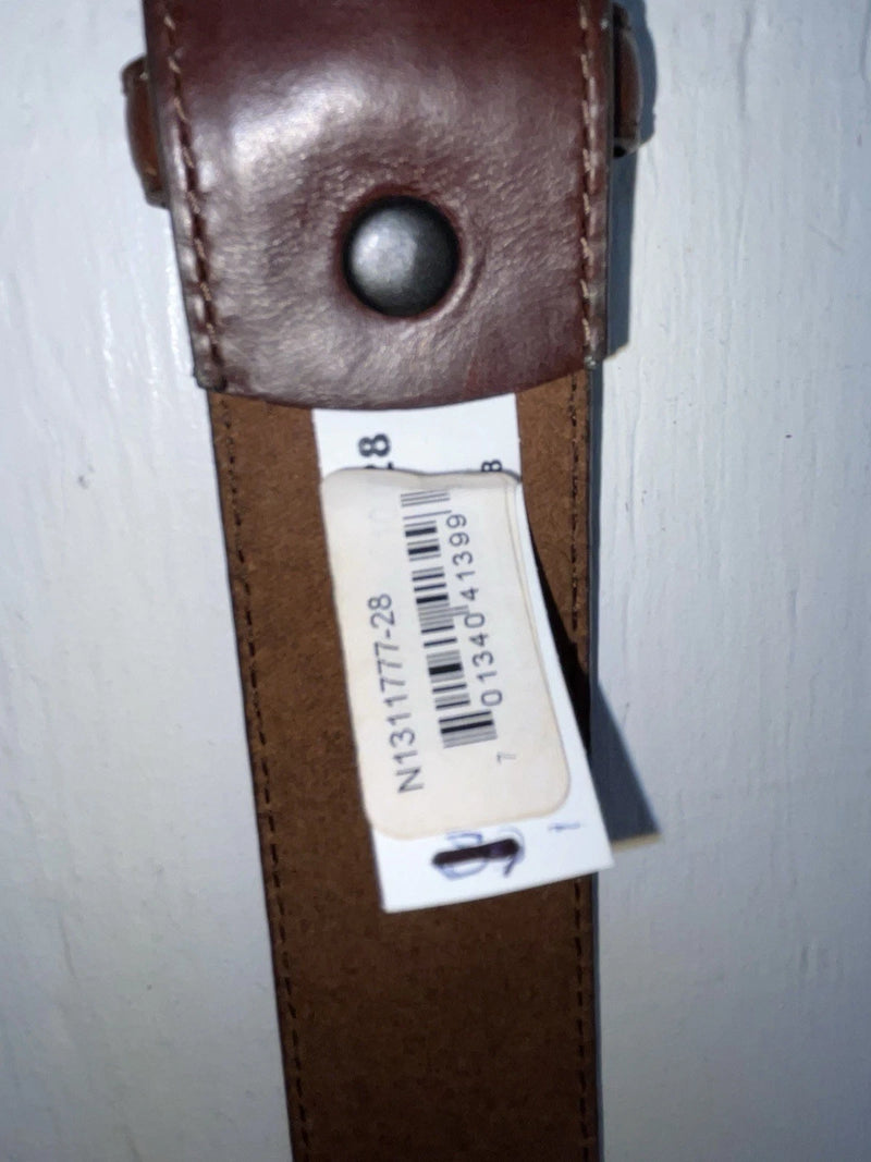 New Brown Genuine Leather Nocona 28” Belt #0713544 Z-159