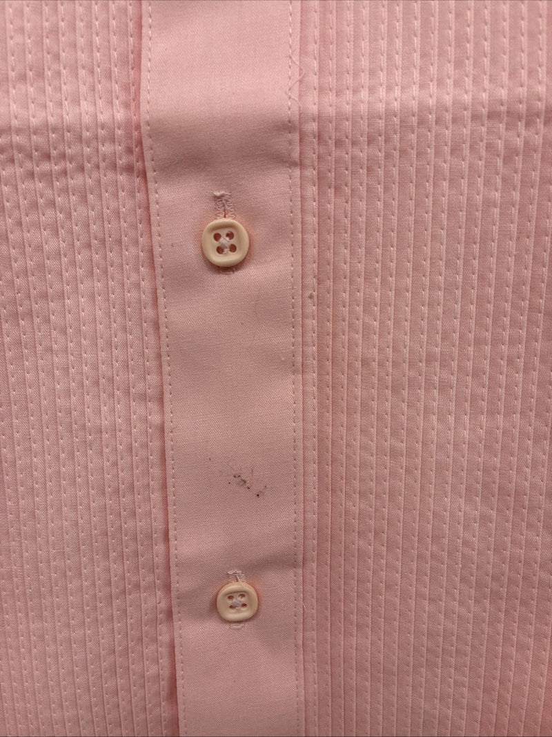 New Men’s Wayne Scott Pink Under Tux Shirt Long Sleeve Button Up Medium R-51