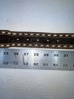New Brown Genuine Leather Wright Tooled 28” Belt #10160 NN-2