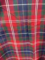 New Men’s ELY Plains Red Plaid Long Sleeve Pearl Snap 16  X 34 Large M-34