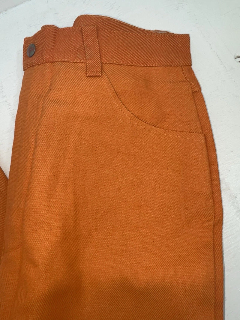 New Vintage Orange Western Girl Denim Pants #31 VV-21