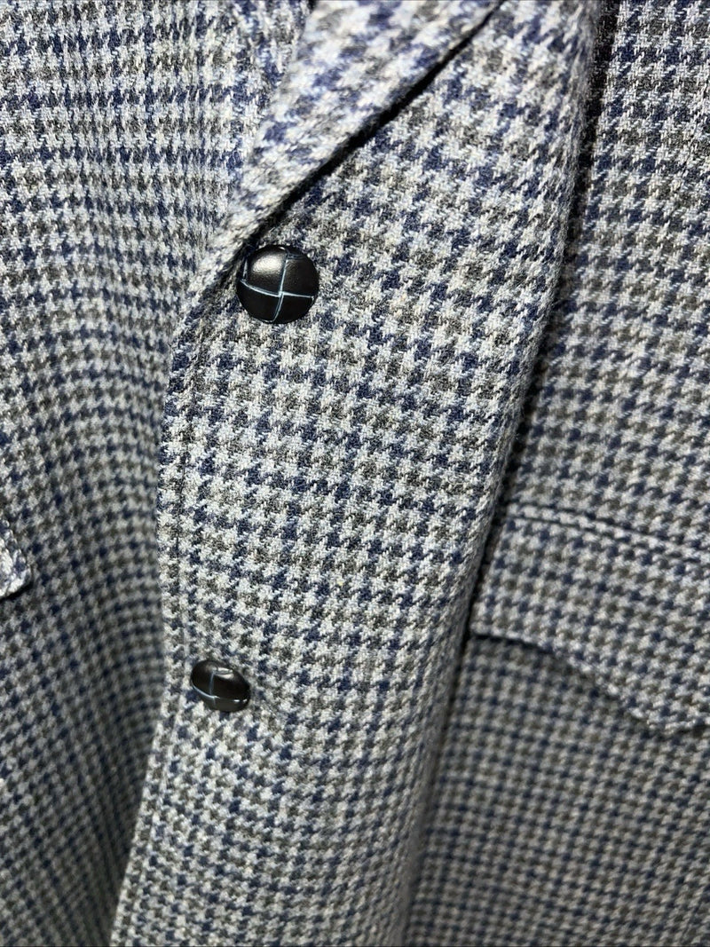 New Men’s Pioneer Wear Blue Plaid Suit Jacket 44 #12504 X-603