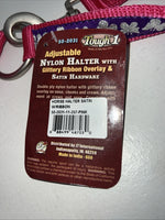New Tough 1 Pink Purple Butterfly Nylon Full Halter #50-2031 3C-12