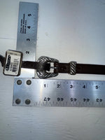 New Brown Genuine Leather Nocona Silver Pendent 32” Belt #3216244 Z-143