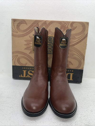 New Men’s Brown Dan Post Cowboy Boots. 26589 9.5 9 1/2 E W. 5-23