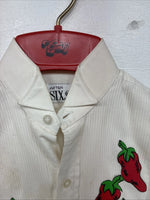 New Kids After Six White Design Long Sleeve Button Up Large TT-29