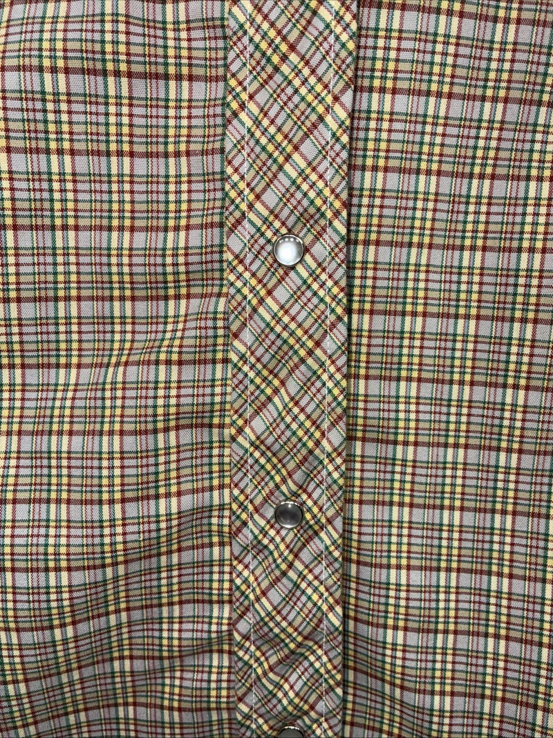 New Kids Dickson Jenkins Multicolor Plaid Long Sleeve Pearl Snap Large DD-105