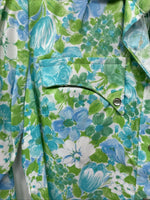New Kids Rockmount Green Floral Long Sleeve Pearl Snap 8/30 LL-74