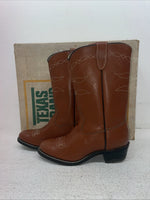New Women’s Brown Texas Brand Cowboy Boots. B 111 4 D. 2-64