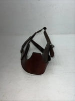 New Tough 1 Brown Leather Comfort Cribbing Collar #52-2500L W-54