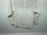 New Women’s Blue White & Bling H Bar C Long Sleeve Button Up Shirt #20119 3B-40