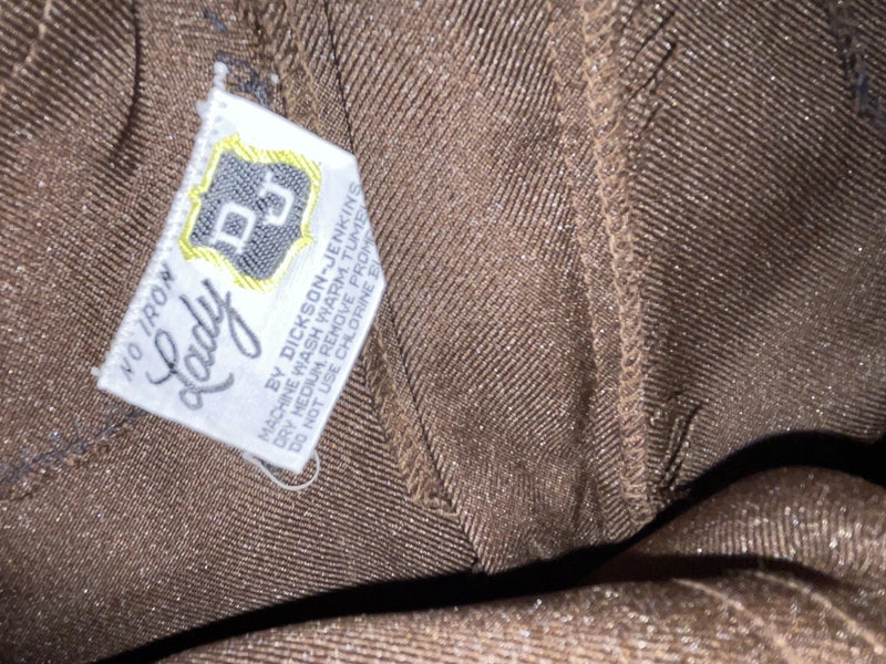 New Vintage Brown Dickson Jenkins Polyester Pants ZZ-74