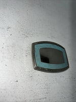 New Women’s Square Silver Turquoise Belt Buckle Mirror Middle F-12
