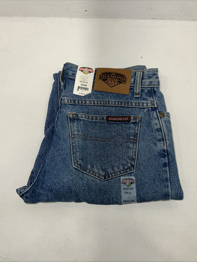 New Women’s Regular Diamond Cut Denim Jeans. 10x36 I-15