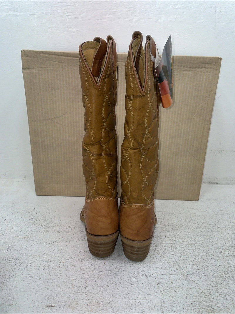 New Women’s Brown Texas Brand Cowboy Boots. 4544 5 M. 2-54