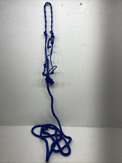New Tough 1 Blue Training Halter And Lead Rope #50-1095 G-503