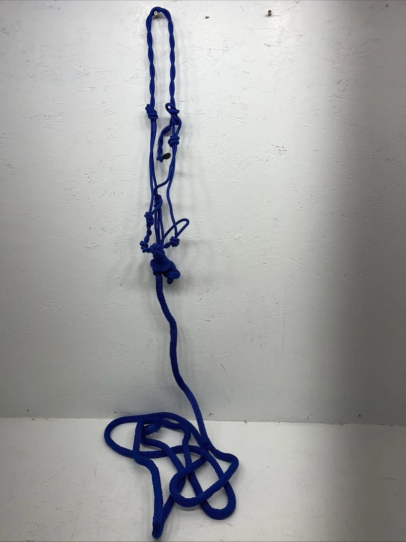 New Tough 1 Blue Training Halter And Lead Rope #50-1095 G-503