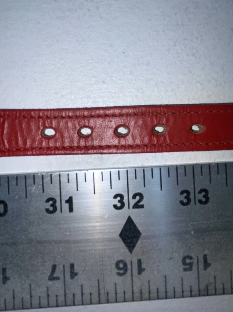 New Red Genuine Leather Wright 32” Belt #10492 Z-40