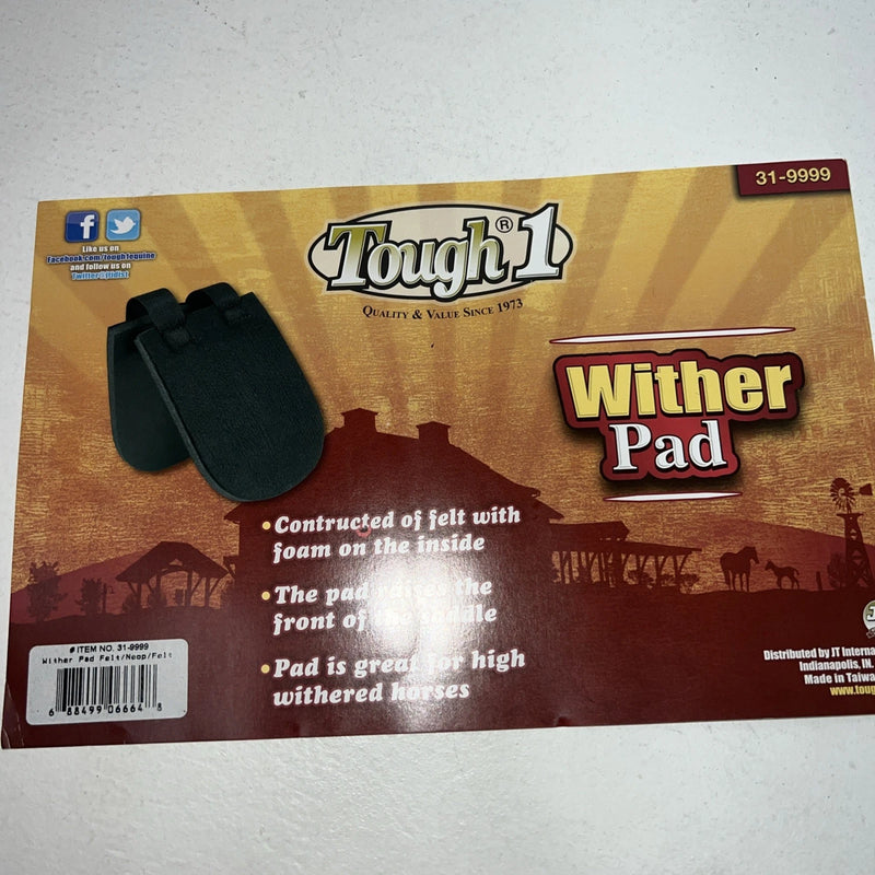 New Tough 1 Black Wither Pad #31-9999 PP-11