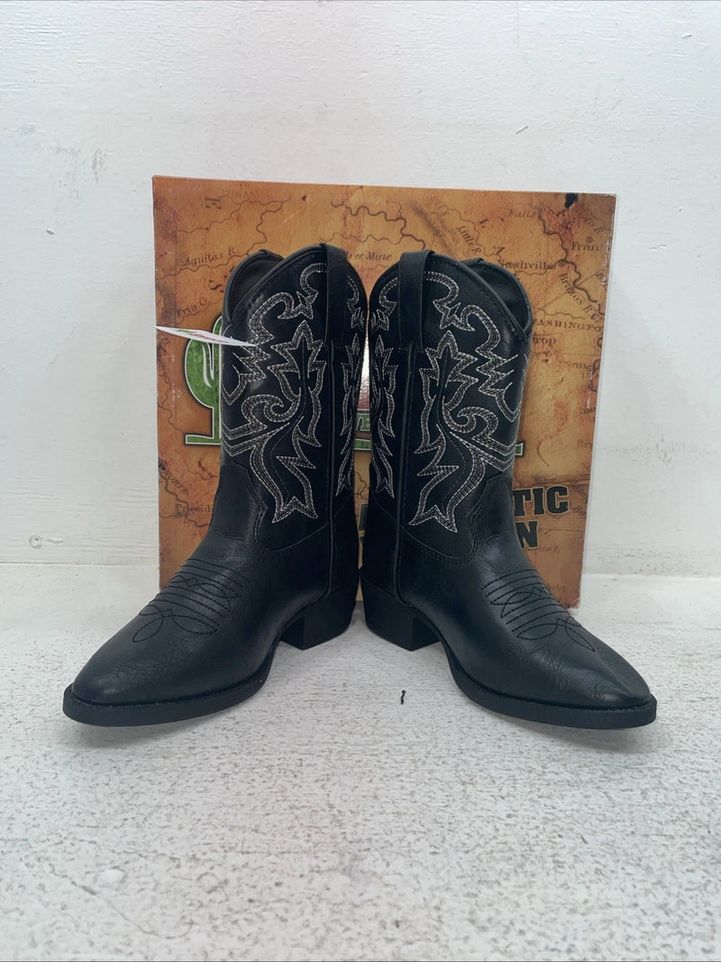 New Children’s Black Laredo Cowboy Boots.  C 2430 13 D. 23-45