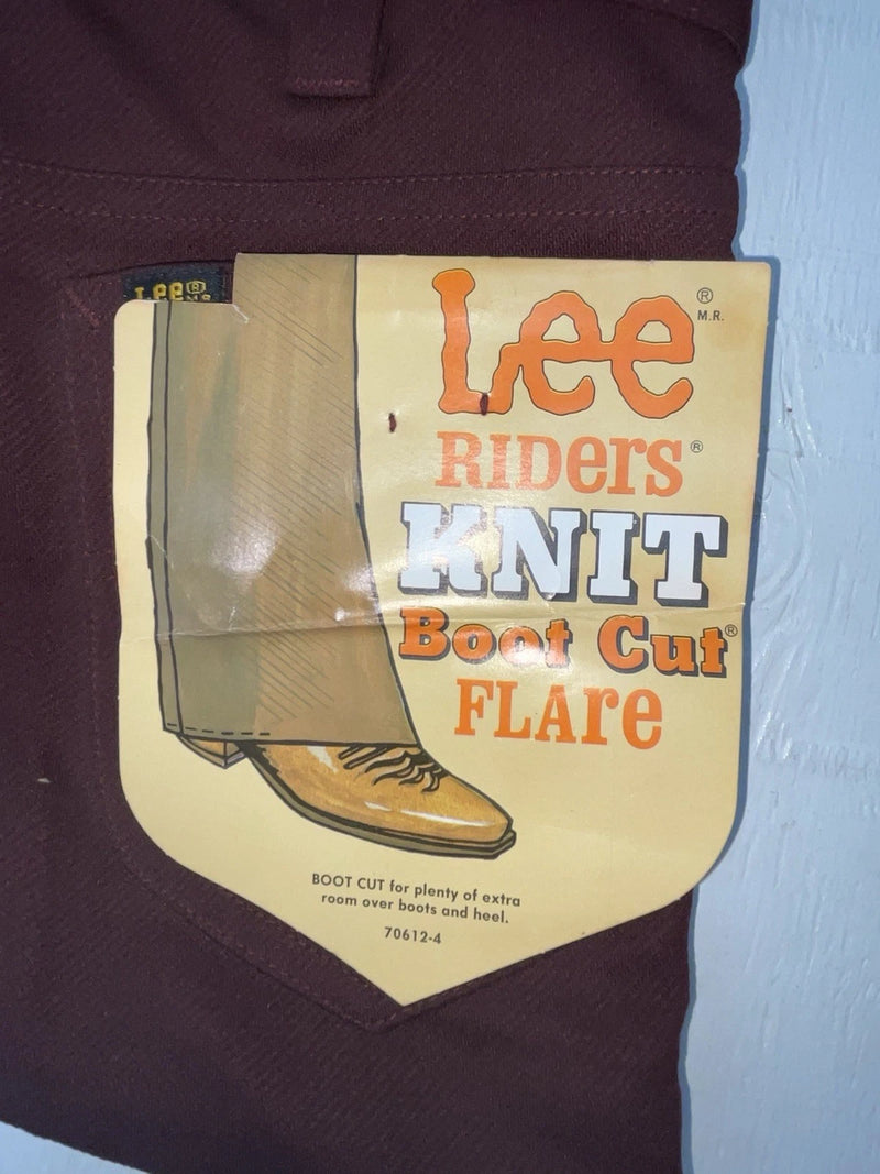 New Vintage Red Lee Polyester Pants #2004081 OO-48
