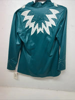 New Women’s Turquoise 1849 Authentic Ranchwear Western Show Jacket L UU-64