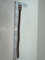 New Brown Genuine Leather Braided 26” Belt JJ-111