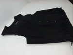 New Women’s Western Express Black Leather Fringe Biker Vest XL L-605