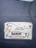 New Vintage Gray Ranch Polyester Pants #P1023 ZZ-10