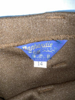 New Vintage Brown Panhandle Slim Polyester Pants #791486 ZZ-42
