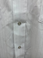 New Men’s Panhandle Slim White Short Sleeve Pearl Snap 16 Large E-70