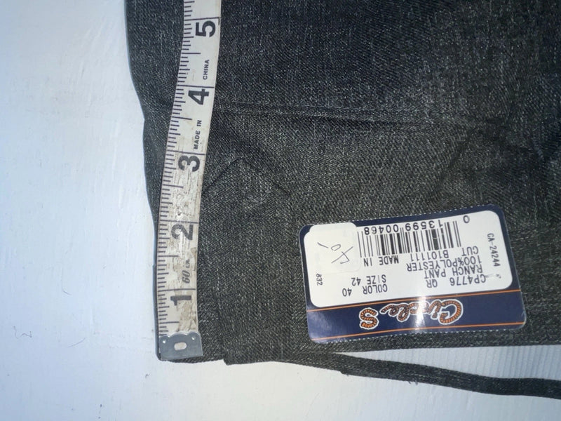 New Vintage Black Circle S Polyester Pants #CP4776 OO-14