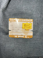 New Men’s Gray HbarC California Ranchwear Dress Coat 42R WW-54