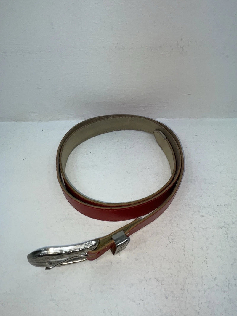 New Red Genuine Leather 40” Belt Z-84